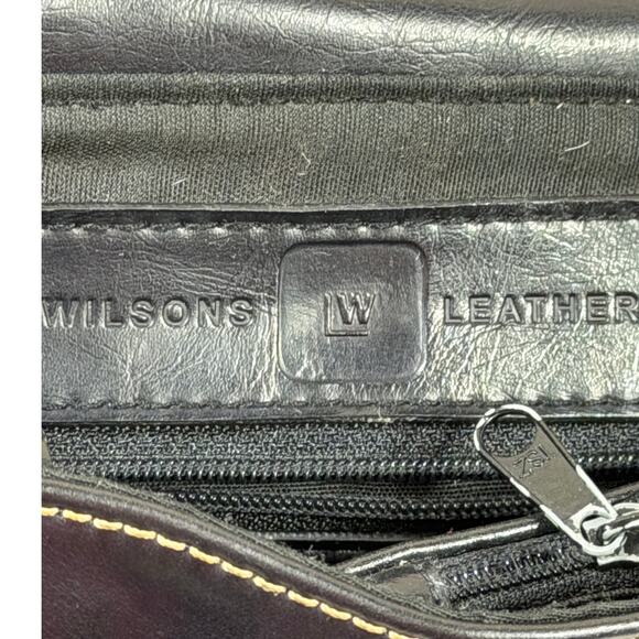Wilson’s Leather Women’s Black Genuine Leather Shoulder Strap Handbag Purse - Picture 3 of 12
